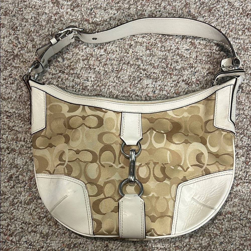 Coach Vintage Beige and Cream Women's Bag